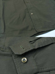 胸フラップポケット 長袖シャツ