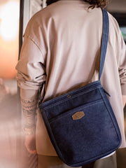 40s アメリカン デニムメッセンジャーバッグ