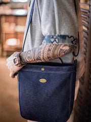 40s アメリカン デニムメッセンジャーバッグ