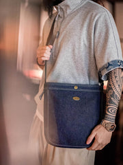 40s アメリカン デニムメッセンジャーバッグ