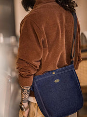 40s アメリカン デニムメッセンジャーバッグ