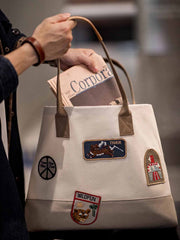 【再入荷】ヴィンテージ刺繍エンブレム トートバッグ