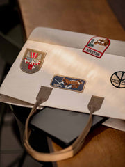 【再入荷】ヴィンテージ刺繍エンブレム トートバッグ