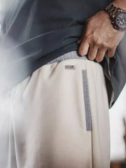 リブウエスト配色ドローコード 5分丈スウェットショーツ