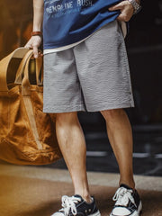 シアサッカー 3D格子 ショーツ