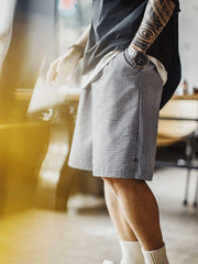 シアサッカー 3D格子 ショーツ