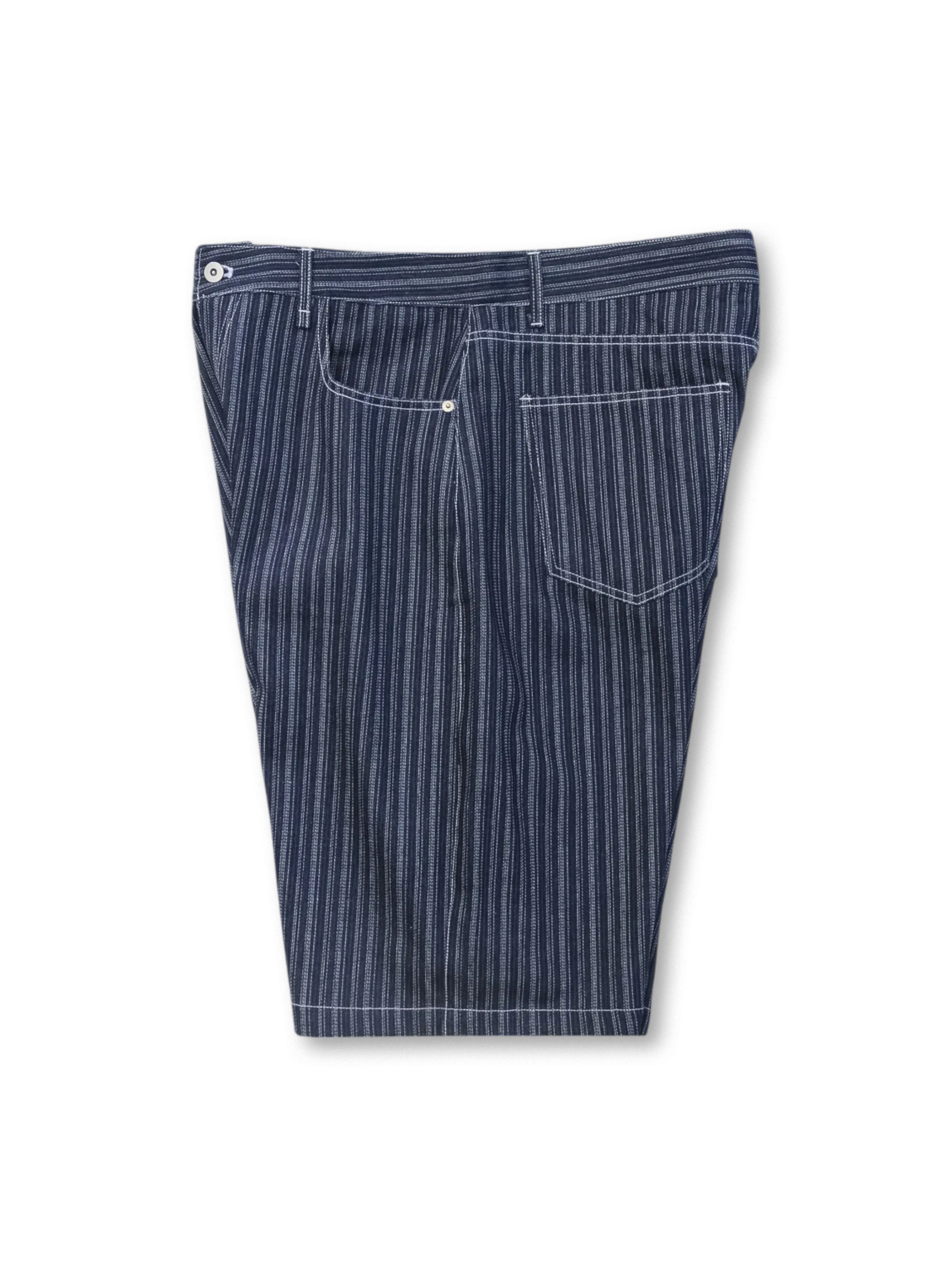 インディゴストライプデニムショーツ