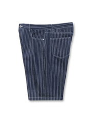 インディゴストライプデニムショーツ