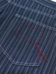 ヴィンテージストライプデニムショーツ