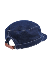 フラット トップ ショートブリム デニム ハット