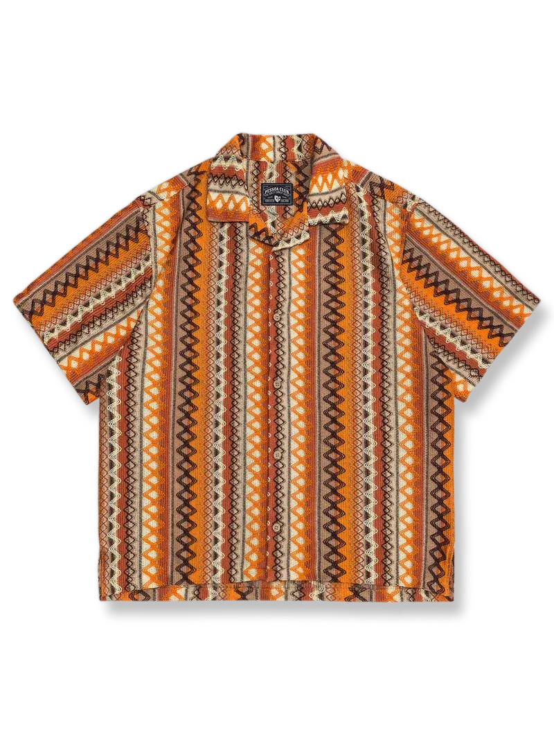 立体編み キューバカラーシャツ