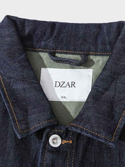 パッチワーク ポケット付きデニムジャケット