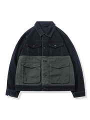 色コンビデニムジャケット