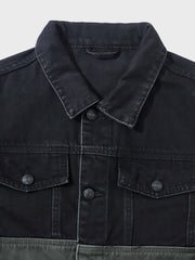 色コンビデニムジャケット