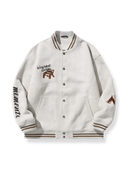 スエードベースボールジャケット