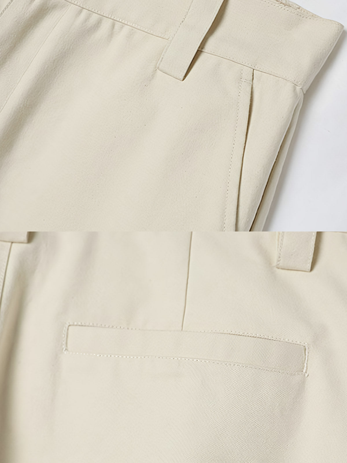 製品画像: コットン製レトロワークカジュアルパンツの全体展示。クラシックなストレートシルエットとワークデザインを融合したシンプルで洗練されたカジュアルパンツ。
詳細画像: 裾部分とポケットデザインの特写。ディテールにこだわり、実用性とデザイン性を兼ね備えた仕上がり。