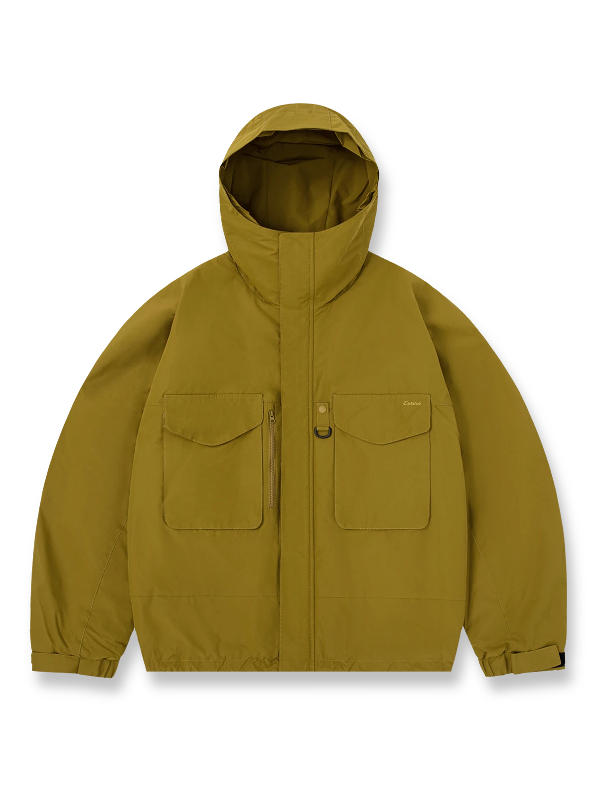 製品画像: アウトドアワークシェルジャケット全体展示 - 冬の防寒に最適な多機能シェルジャケット。
詳細画像: フロントの大きなポケットと背面ジップポケットのディテール展示 - 実用的な収納スペースが魅力。