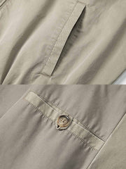 製品画像: ハリントンG9ヴィンテージジャケット全体展示。クラシックなオープンカラーデザインとヴィンテージウォッシュ加工で、洗練されたシルエットと柔らかな手触りが特徴のジャケット。
詳細画像: チェック柄ライニングとオープンカラー部分のディテール特写。ディテールのこだわりがヴィンテージ感を引き立て、上品なデザイン性を強調。