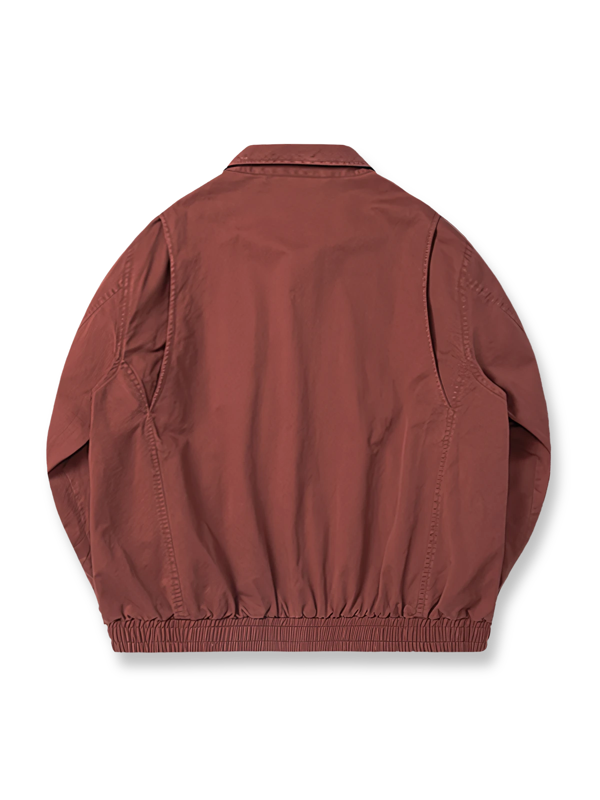 製品画像: ハリントンG9ヴィンテージジャケット全体展示。クラシックなオープンカラーデザインとヴィンテージウォッシュ加工で、洗練されたシルエットと柔らかな手触りが特徴のジャケット。
詳細画像: チェック柄ライニングとオープンカラー部分のディテール特写。ディテールのこだわりがヴィンテージ感を引き立て、上品なデザイン性を強調。