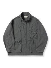 ギャバジン混紡ヴィンテージハンティングワークジャケットのフロント展示