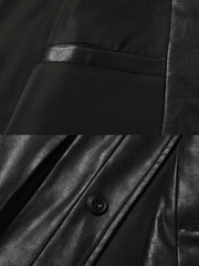 ジャケットの素材感と袖口ディテールの展示