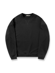 製品画像: 420gヘビーウェイト生地を使用したレトロなアメカジクルーネックスウェットの正面展示。シンプルでありながらクラシックなデザインを強調したアメカジスタイルの魅力を伝えます。
詳細画像: スウェット内側の起毛加工ディテール特写。高密度のヘビーウェイト生地と優れた保温性、柔らかな肌触りを強調し、製品の質感を強調。