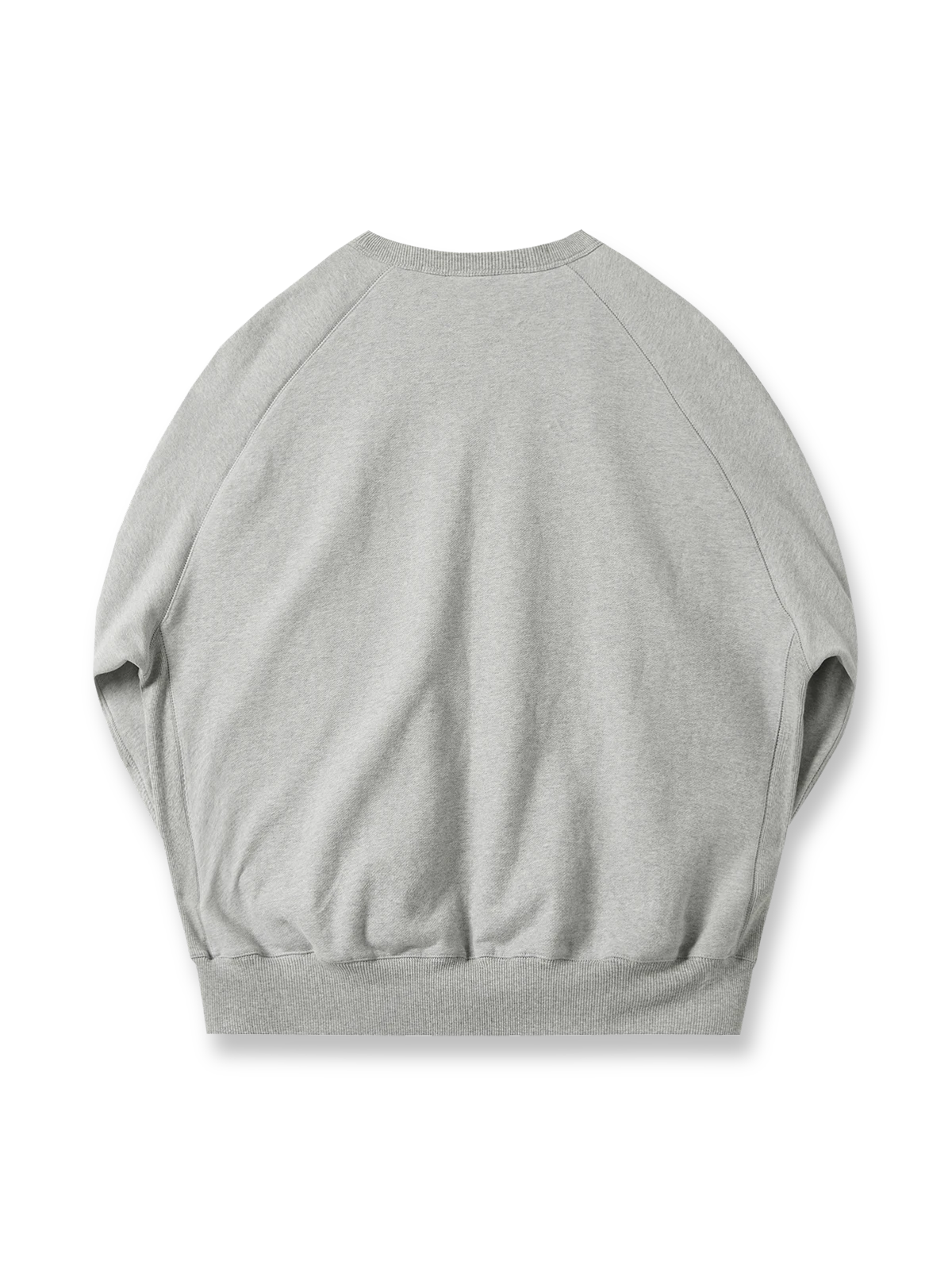 製品画像: 高密度エジプト綿 ラウンドネック スウェット全体展示。エジプト綿の高品質とシンプルなデザインが際立つ、快適で洗練されたスタイルの魅力を強調。
詳細画像: 3本針5本糸オーバーロック工法の縫製ディテール特写。高い耐久性を持ち、細部にまでこだわった高級感のある仕上がりを強調。