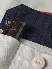 刺繍パッチ付きガソリンスタンドワークシャツ