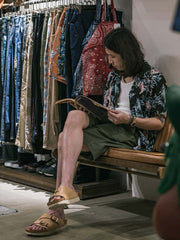 浮世絵 竹林とトラ キューバカラー半袖シャツ