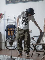 海軍88番号 アメリカンフットボール コットンTシャツ