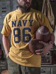 海軍88番号 アメリカンフットボール コットンTシャツ
