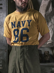 海軍88番号 アメリカンフットボール コットンTシャツ