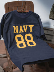 海軍88番号 アメリカンフットボール コットンTシャツ