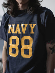 海軍88番号 アメリカンフットボール コットンTシャツ