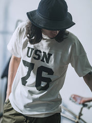 海軍88番号 アメリカンフットボール コットンTシャツ