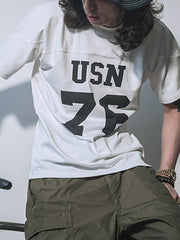 海軍88番号 アメリカンフットボール コットンTシャツ