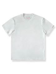 綿紡績刺繍クルーネックTシャツ