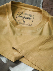 ヴィンテージプリント 植物染Tシャツ