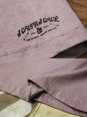 ヴィンテージプリント 植物染Tシャツ