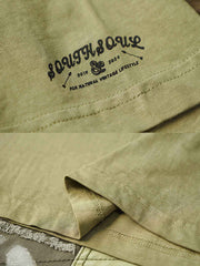 ヴィンテージプリント 植物染Tシャツ