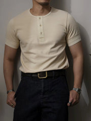 ヘンリーネックTシャツ