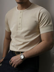 ヘンリーネックTシャツ