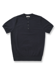 クラシック ヘンリーネック ニットTシャツ