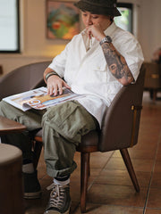 ミリタリースタイルバルーンポケットパンツ