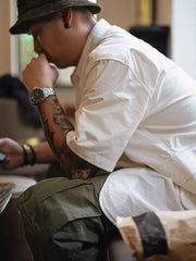 ミリタリースタイルバルーンポケットパンツ