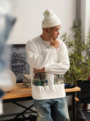 ペイズリーパッチワークヒャクヤ布インディゴ染バンダナ