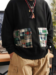 ペイズリーパッチワークヒャクヤ布インディゴ染バンダナ