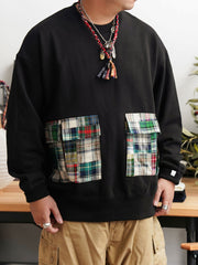 ペイズリーパッチワークヒャクヤ布インディゴ染バンダナ