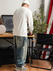 ペイズリーパッチワークヒャクヤ布インディゴ染バンダナ