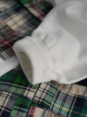 ペイズリーパッチワークヒャクヤ布インディゴ染バンダナ